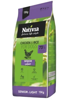 Nativia Dog Senior&Light Chicken&Rice Express Levering