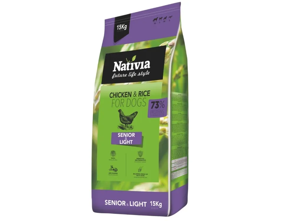 Nativia Dog Senior&Light Chicken&Rice Express Levering