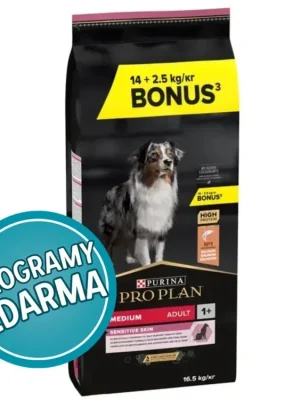 Purina Pro Plan Dog Adult Medium Sensitive Skin - s lososem Bestseller