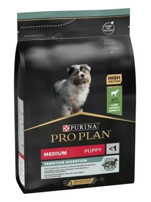 Purina Pro Plan Dog Puppy Medium Sensitive Digestion - s jehněčím Finale Uitverkoop