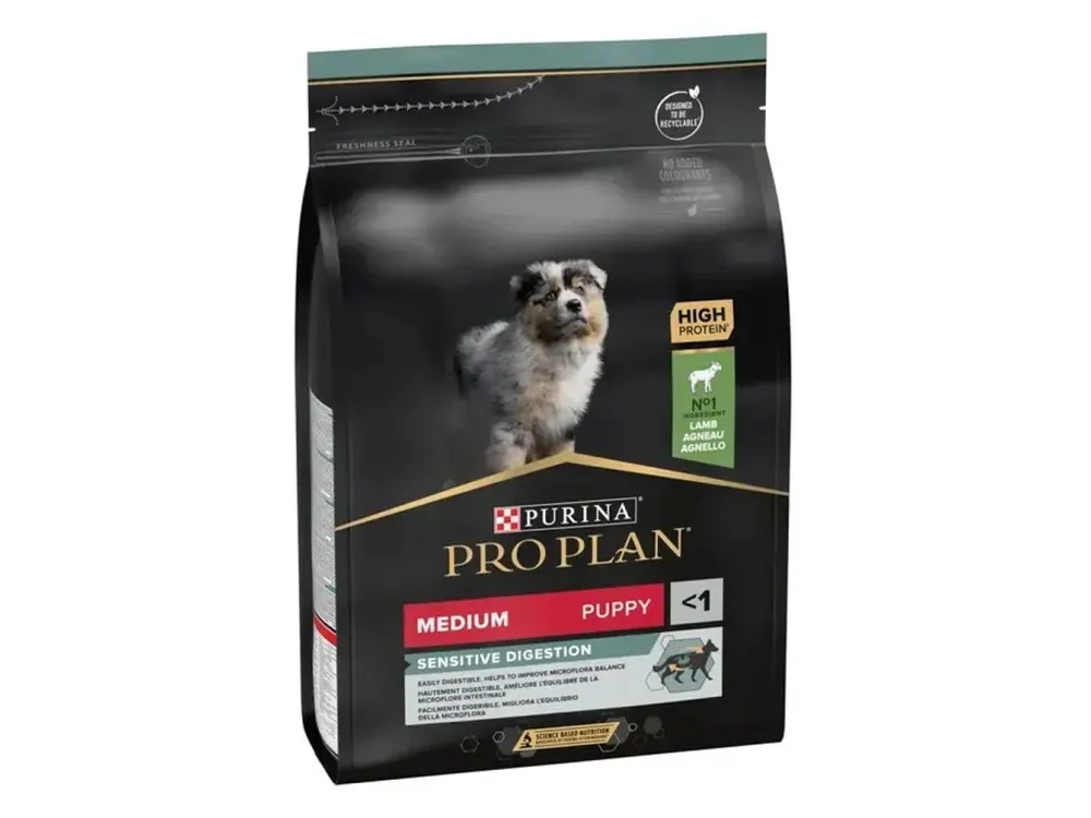 Purina Pro Plan Dog Puppy Medium Sensitive Digestion - s jehněčím Finale Uitverkoop