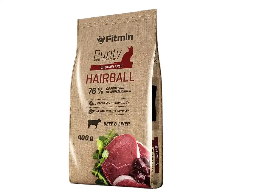 Fitmin Purity Cat Hairball - hovězí Favoriet