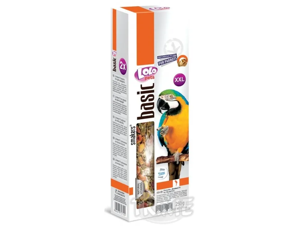 LOLO SMAKERS XXL 2 klasy pistáciové pro velké papoušky Must-Have