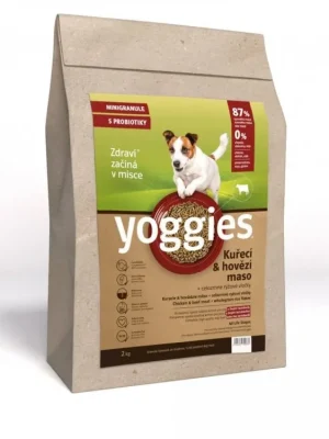 Favoriet Yoggies Mini Kuřecí a hovězí maso - granule lisované za studena