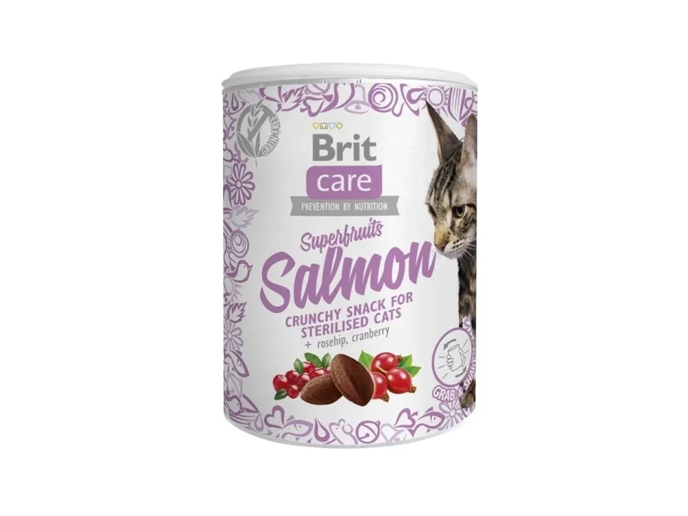 Brit Care Cat Snack Superfruits - lososové Laatste Versie