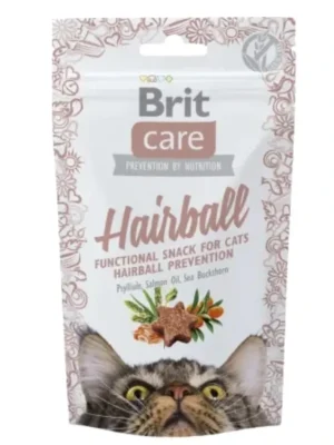 Merkproduct Brit Care Cat Snack Hairball 50 g - s kachnou