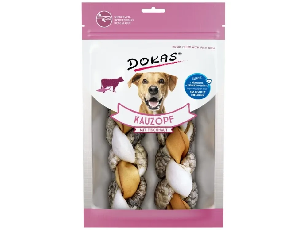 Direct Verzonden Dokas Copánky z hovězí a rybí kůže - 120 g