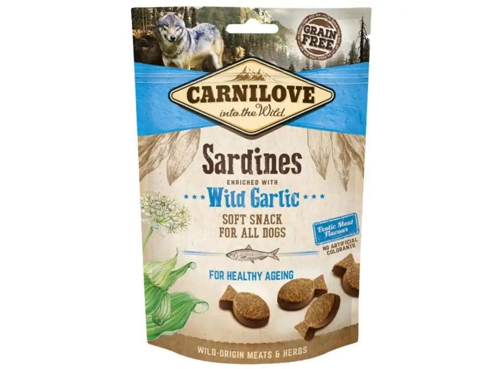 Carnilove Dog Soft Snack 200 g - sardinky a medvědí česnek (původní receptura) Must-Have