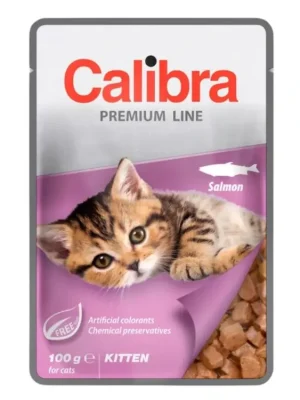 Direct Beschikbaar Calibra Cat Premium kapsička 100 g - s lososem pro koťata