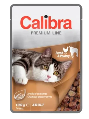 Calibra Cat Premium kapsička 100 g - jehněčí a drůbeží Aanbieding