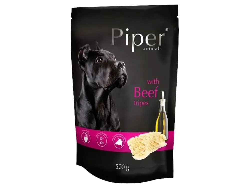 Beperkt Aanbod Piper Dog kapsička 500 g - hovězí dršťky