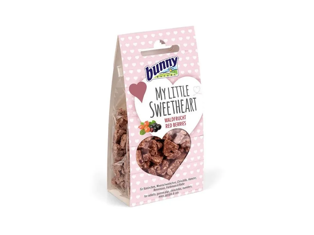Bunny Nature Srdíčka s lesním ovocem - 30 g Premium