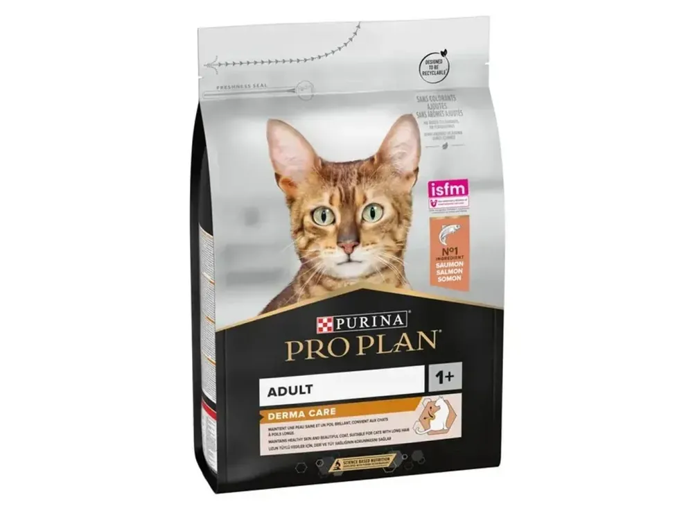 Purina Pro Plan Cat Adult Derma Care - s lososem Gratis Retour