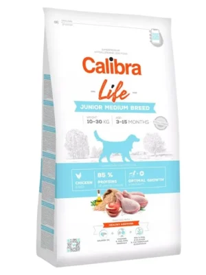 Aanbieding Calibra Dog Life Junior Medium Breed Chicken
