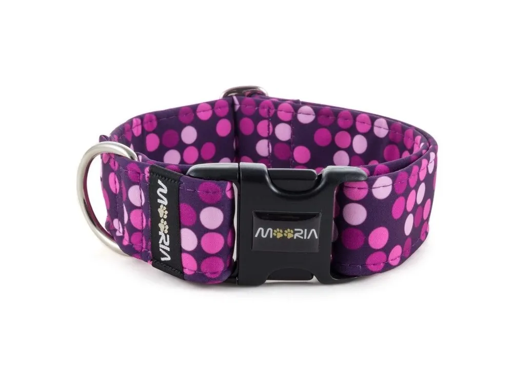 Obojek Mooria - Violet Dots Actieprijs