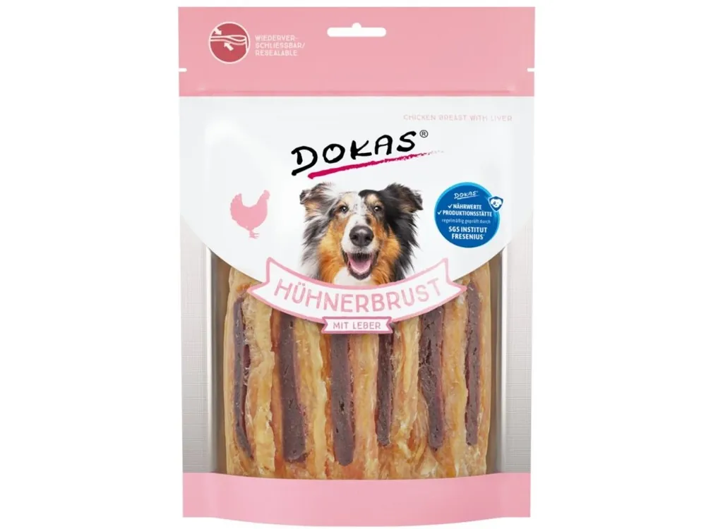 Beperkt Aanbod Dokas Kuřecí prsa s játry - 220 g