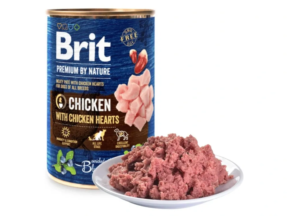Brit Premium by Nature Dog konzerva - kuřecí se srdíčky Weekendaanbieding