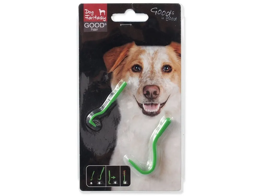 Háček na klíšťata DOG FANTASY plastový - 2 velikosti Alleen Vandaag