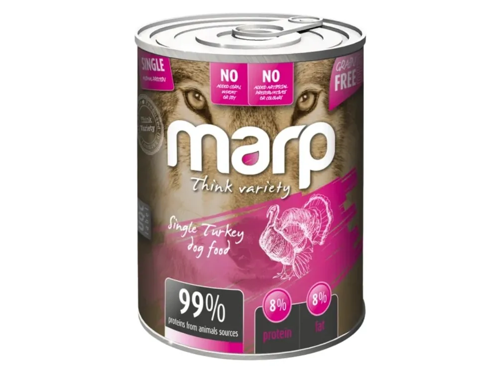 Marp Dog Variety Single konzerva 400 g - krůta Beperkte Voorraad