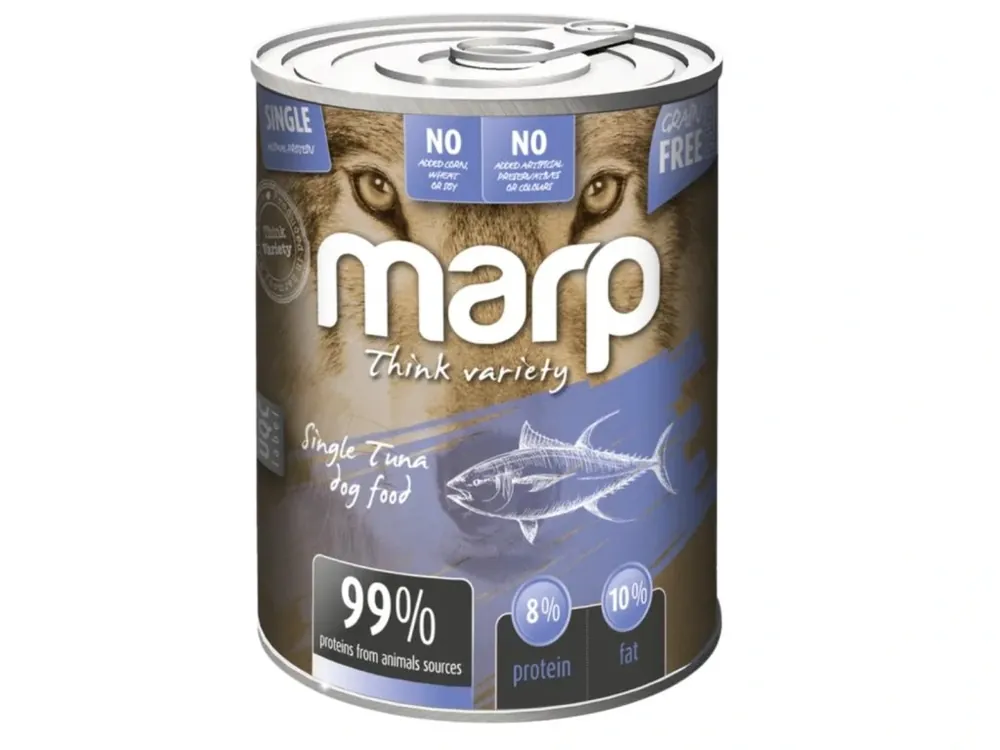 Snelle Levering Marp Dog Variety Single konzerva 400 g - tuňák