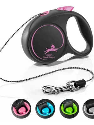 Koopje Navíjecí vodítko Flexi Black Design XS - lanko 3 m