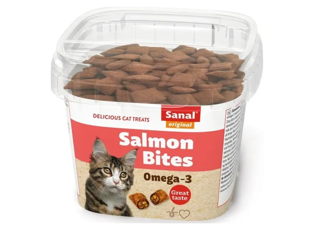 Sanal Cat Snack Salmon - 75 g (losos) Finale Uitverkoop