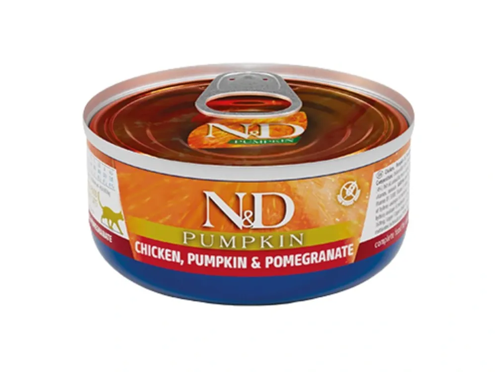 N&D Cat Pumpkin konzerva 70 g - kuře & dýně a granátové jablko Seizoensaanbieding
