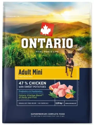 Ontario Adult Mini Chicken & Sweet Potatoes - s kuřecím masem a batáty Premium