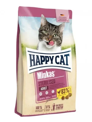 Laatste Versie Happy Cat Minkas Sterilised Geflügel 1,5 kg