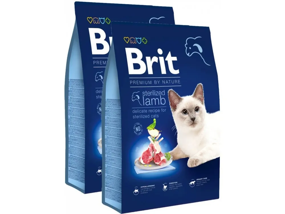 Shop Nu Brit Premium by Nature cat Sterilised Lamb - Jehnečí 8kg