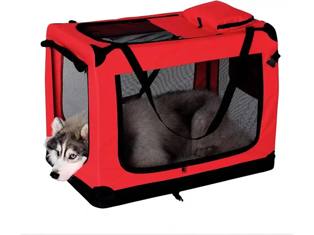 Kennelka pro zvířata Mailey XXL 90x61x65cm - červená Koop Online