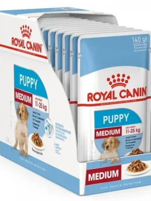 Royal Canin Medium Puppy 10 x 140g Finale Uitverkoop