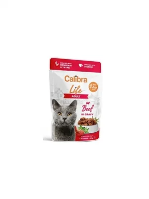 Calibra Cat Life kapsa Adult Beef in gravy 85g Fabrieksprijs