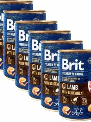 Konzerva Brit Premium by Nature Lamb with Buckwheat 6x400g- akce Tijdelijk Beschikbaar