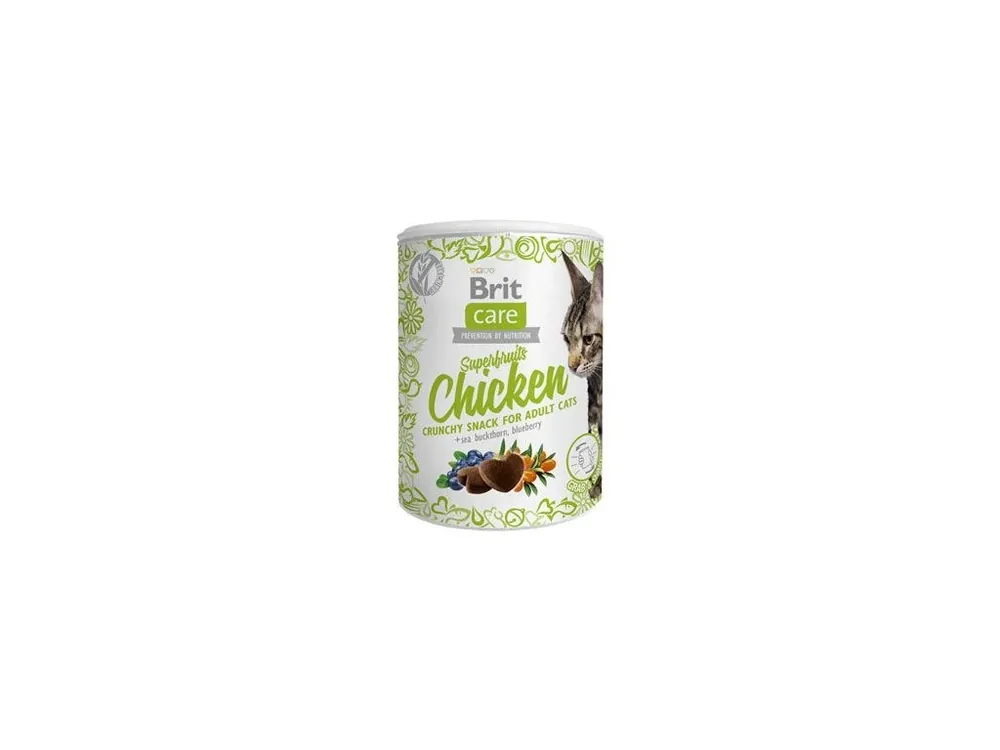 Veilige Betaling Brit Care Cat Snack Superfruits Chicken 100g