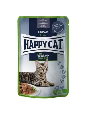 Happy Cat Meat In Sauce Culinary Weide-Lamm 85 g Direct Beschikbaar