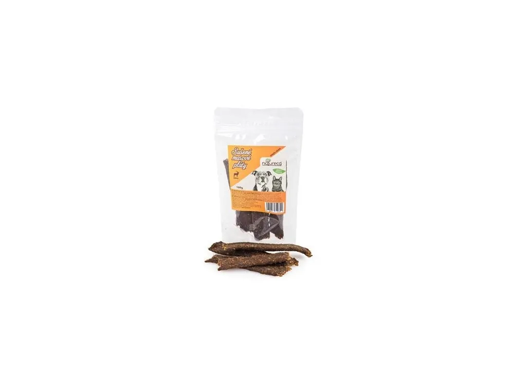 Shop Nu NATURECA pochoutka Masové pláty Jelen 100% maso 100g