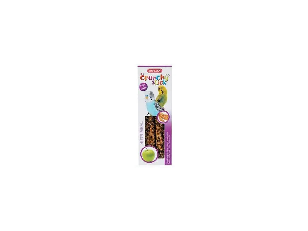 Snelle Levering Crunchy Stick Parakeet Proso/Jablko 2ks Zolux