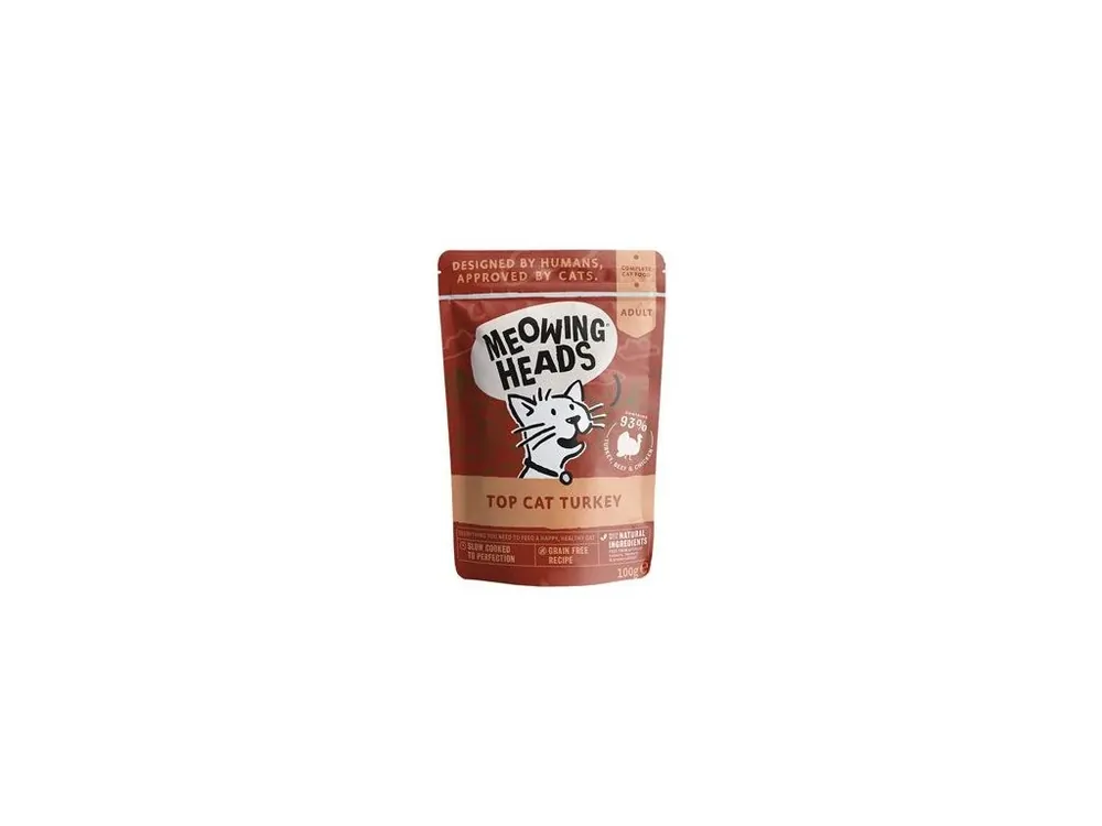MEOWING HEADS Top Cat Turkey kapsa 100g Goedkoop