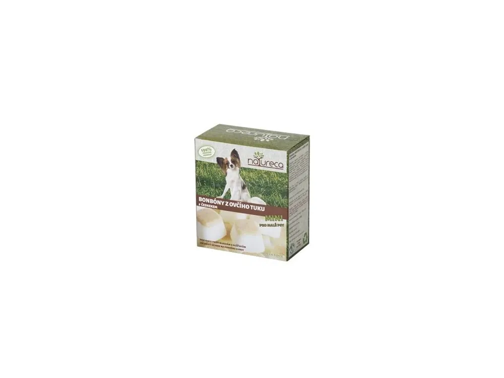 NATURECA Bonbóny z ovčího tuku s česnekem Mini 250g Seizoensaanbieding