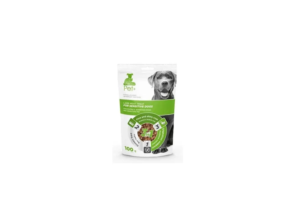 Speciale Aanbieding Pochoutka Pet+ 3v1 for Sensitive Dogs jehněčí 100g