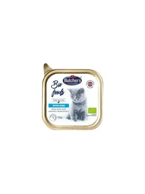 Beperkte Voorraad Butcher‘s Cat Bio Foods s rybou vanička 85g