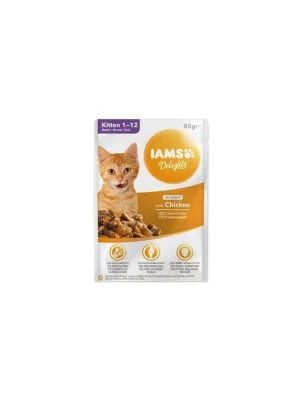 Alleen Vandaag Iams Cat Kitten kuře v omáčce kapsa 85g
