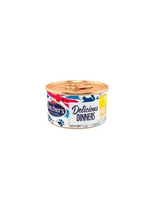 Tijdelijk Beschikbaar Butcher‘s Cat Delic.Dinners kuře+krůta konz. 85g