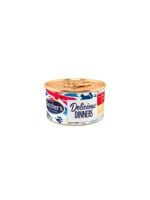 Butcher‘s Cat Delic.Dinners hovězí+játra konz. 85g Beperkt Aanbod