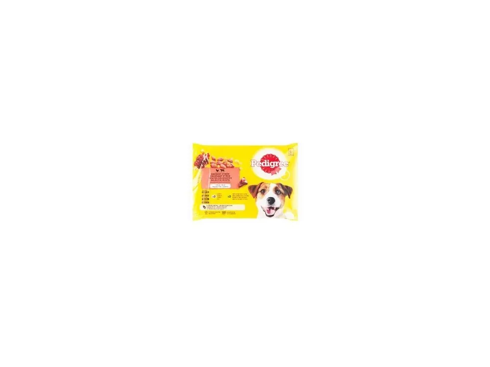 Pedigree kapsa Adult hovězí/drůbeží v želé 4x100g Lage Kosten