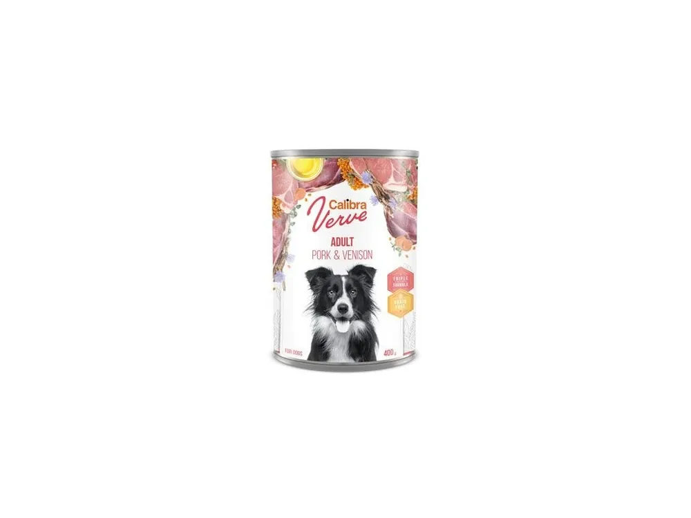 Actieprijs Calibra Dog Verve konz.GF Adult Pork&Venison 400g
