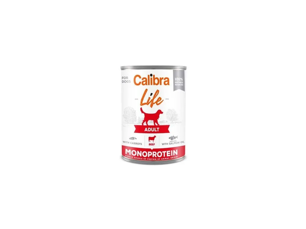 Calibra Dog Life konz.Adult Beef with carrots 400g Lage Prijs