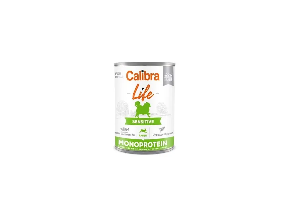 Populair Calibra Dog Life konz.Sensitive Rabbit 400g