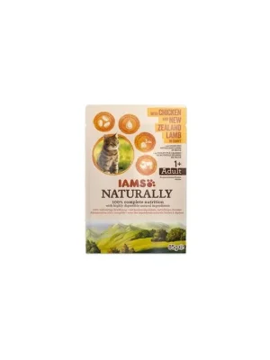Aanbieding Iams Cat Adult kuře & jehněčí v omáčce kapsa 85g